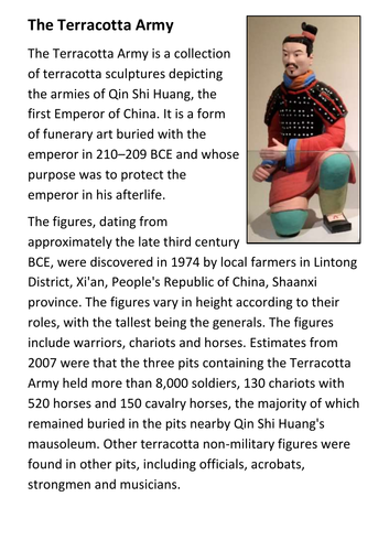 The Terracotta Army Handout