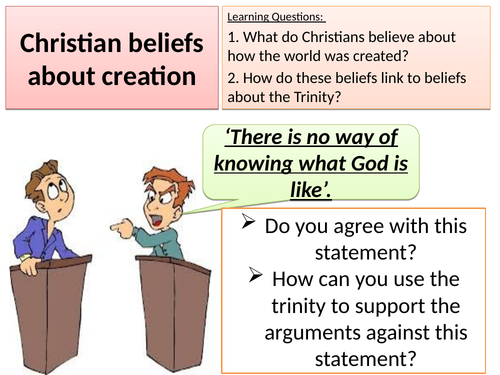 Christianity Beliefs- Creation- GCSE AQA-9-1