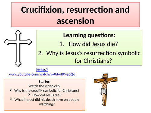 Christianity beliefs- Crucifixion, resurrection and ascension- GCSE AQA 9-1