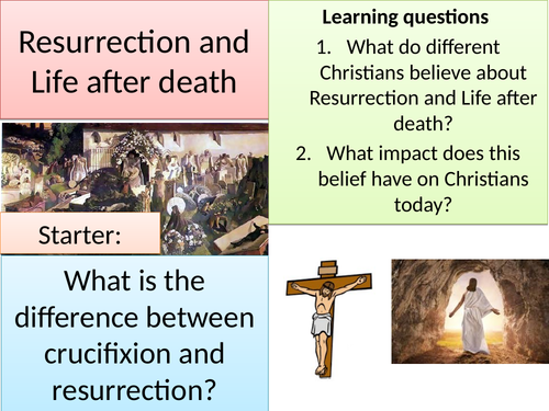 Christianity beliefs- Resurrection and life after death- GCSE AQA 9-1