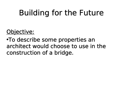 Bridge Building Activity