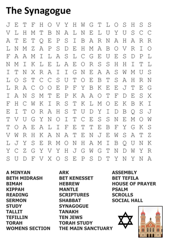 The Synagogue Word Search