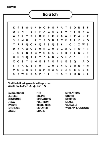 Programming Wordsearch