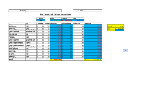 Spreadsheet Example