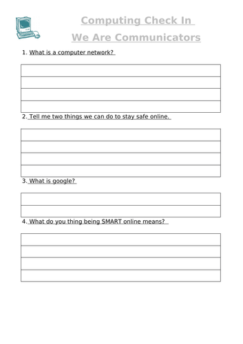 Y3 Computing - Autumn 1