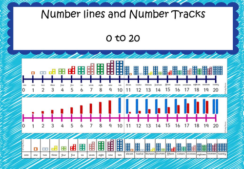 Number lines and Number Tracks 0 to20