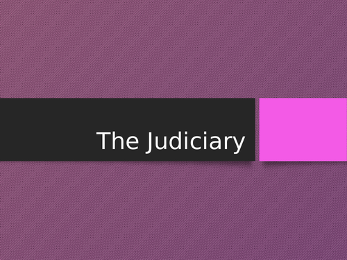 The Judiciary