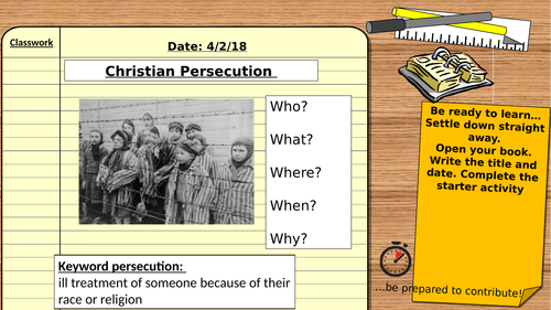 AQA 9-1 GCSE Religious Studies: Christian Practices: Christian responses to persecution