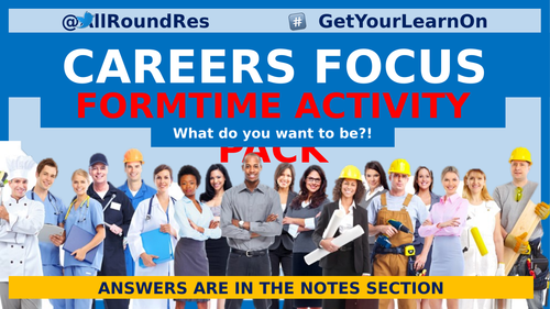 @AllRoundRes CAREER FOCUS TUTOR-TIME BASED ACTIVITIES #5DaysAWeek