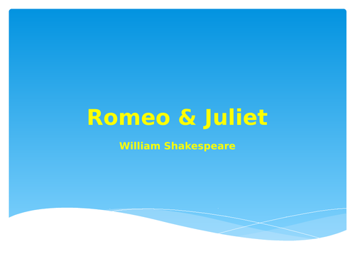 Romeo and Juliet Plot Summary