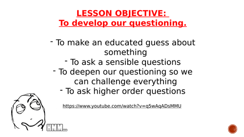 Higher Order Questioning - High Ability Literacy