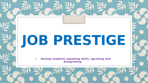 Job Prestige