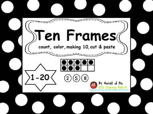 Ten Frames Activity from 1-20