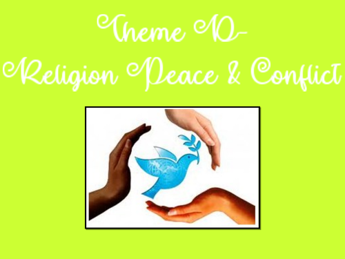 Paper 2: Theme D: Religion, Peace and Conflict