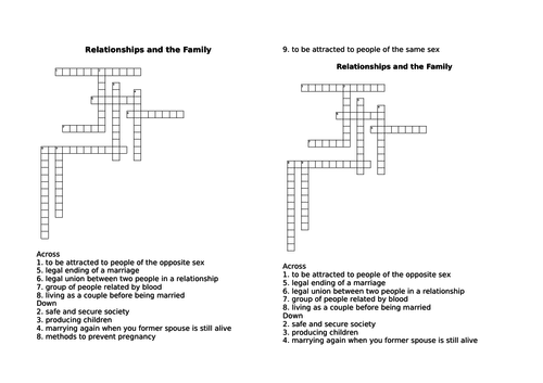 Thematic Studies Crosswords