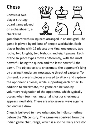 Chess Handout