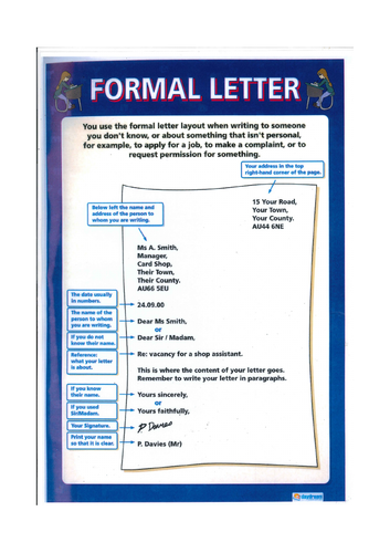 X2 Lessons on Formal Letter Writing (AQA, Paper 2 Section ...