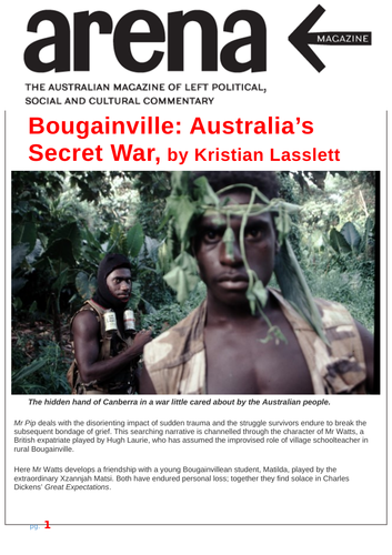 Mister Pip - Ezine article: Bougainville: Australia's Secret War