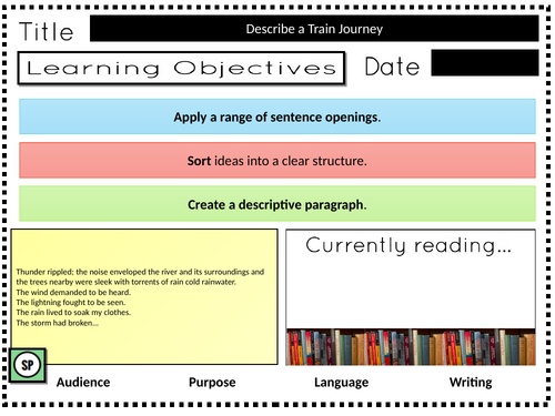 Revision: GCSE Descriptive Writing: 'A Train Journey'