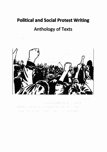 AQA Lit B Paper 2b: Anthology of extracts from political and social protest texts.