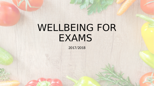 Wellbeing assembly - mindfulness and healthy eating during revision and exams