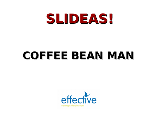 Slideas: coffee bean man