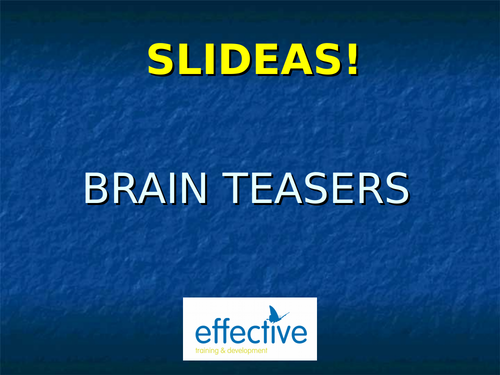 Slideas: brain teasers