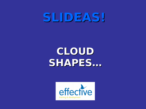 Slideas: cloud shapes
