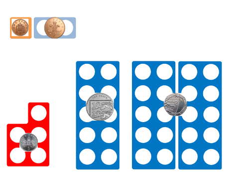 Numicon money shapes