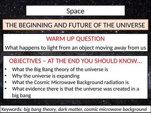 The Beginning and Future of The Universe