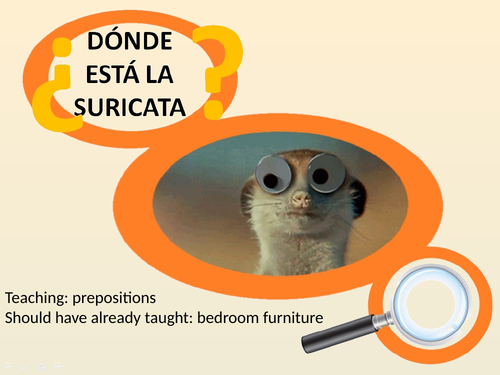 Spanish prepositions - meerkat madness