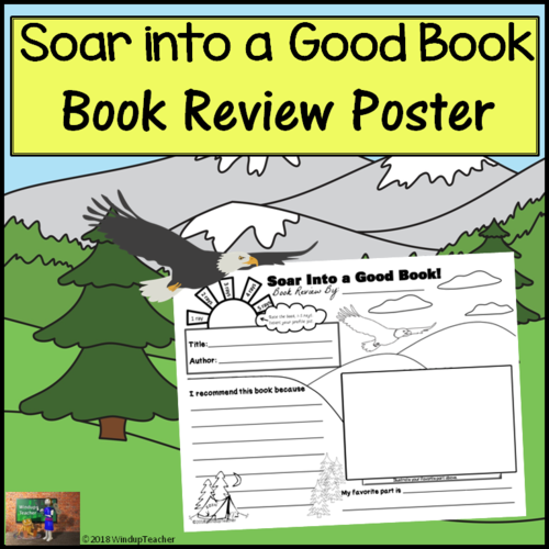 Book Review Poster - Soar Into a Good Book! *Print and Go!*