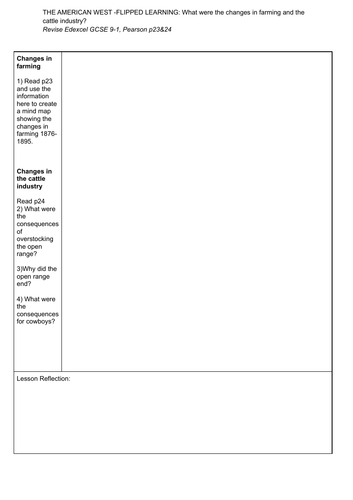 AMERICAN WEST FLIPPED LEARNING 23: What were the changes in farming and the cattle industry?