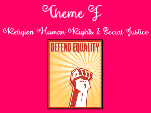 Paper 2: Theme F: Religion, Human Rights and Social Justice