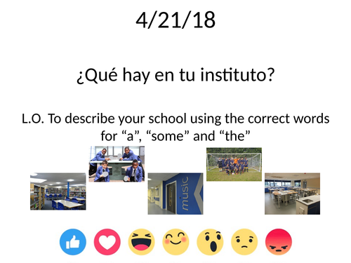 Que hay en tu instituto