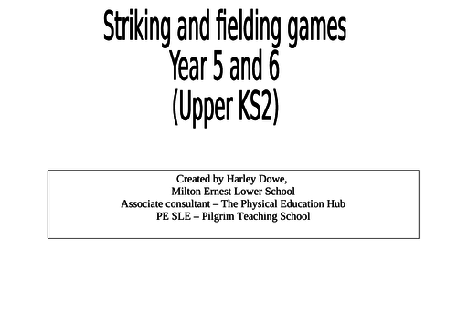 Netball, Tag rugby and striking and fielding schemes for year 5 and 6
