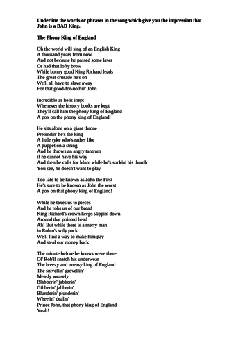 Lesson 16: King John- Hero or Zero?