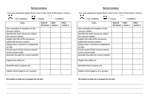 GCSE Biology - Nervous system revision lesson