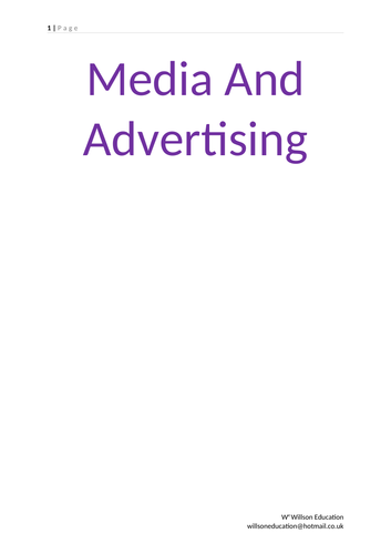 Media And Advertisments