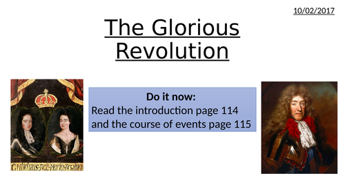 The Glorious Revolution