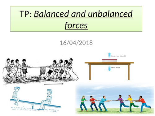 definition of balanced force and unbalanced force
