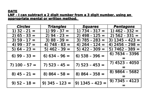 number-operation-sums-teaching-resources