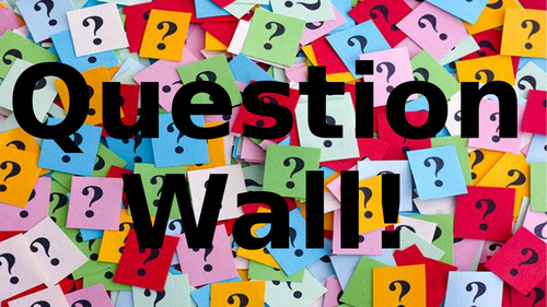 Question Wall Display Resources