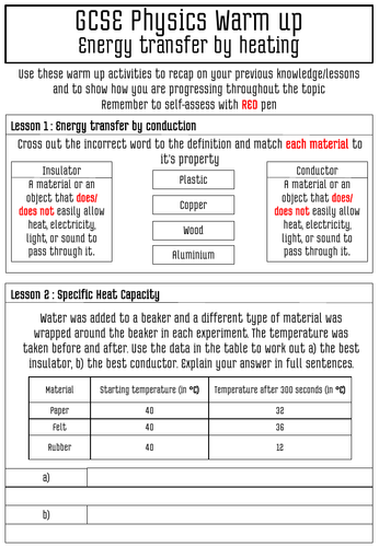 P2 Physics starters/Warmups