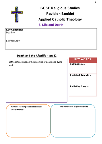 WJEC Eduqas Relgious Studies Route B Revision Work Booklet - 2 Applied