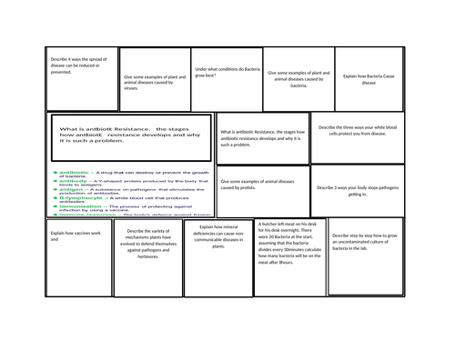 Questions MAT Communicable Disease and Preventing Disease