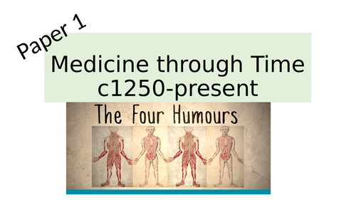 Edexcel GCSE (9-1) Medicine through Time inc Western Front ENTIRE