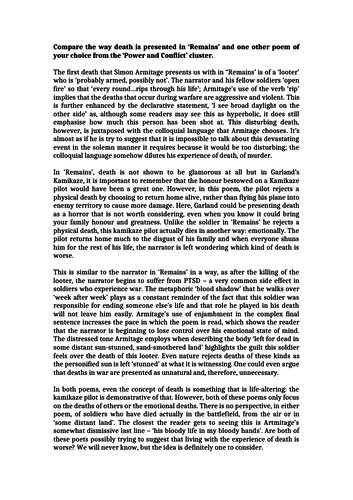 AQA Power and Conflict model essay