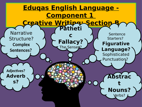 REVISION - EDUQAS GCSE ENGLISH LANGUAGE - COMPONENT 1, SECTION B, CREATIVE PROSE WRITING SKILLS