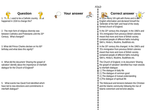 OCR Religious Studies A level revision Religious Pluralism and Society